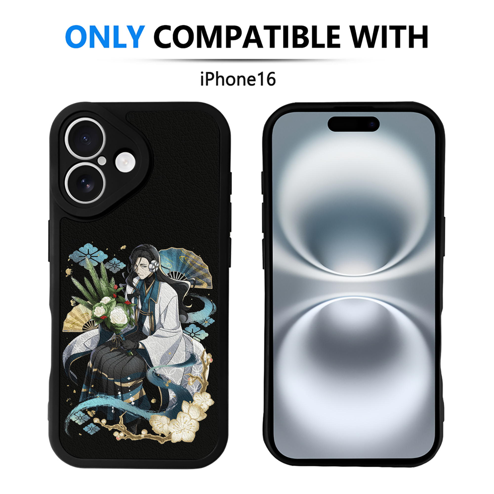 （画像用） 文豪ストレイドッグス Bungo Stray Dogs 【iPhone 16シリーズ対応】シリコンスマホケース（レザー調） 材質：シリコン